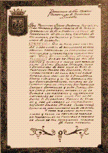 <center>Acta de nacimiento de don José Antonio Manso de Velasco (10 de Mayo 1689)</center>