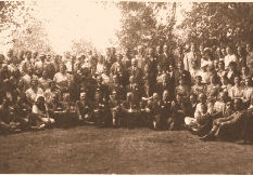 <center>Recepción a Paul Harris, fundador de Rotary Internacional, en el antiguo Parque</center>